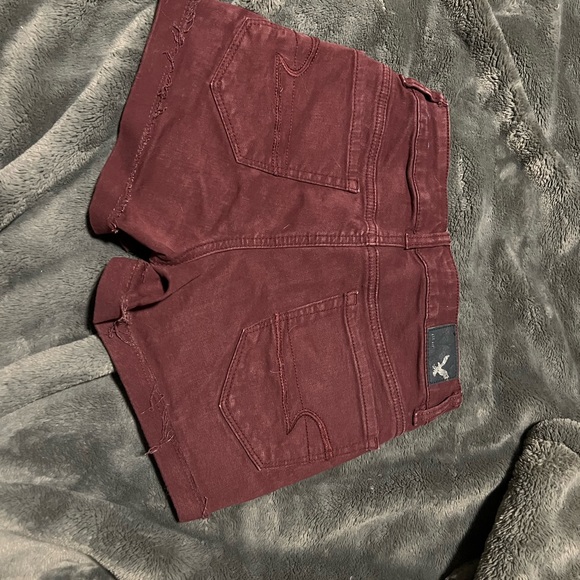 American Eagle “shortie” jean shorts - 00 - Picture 2 of 3